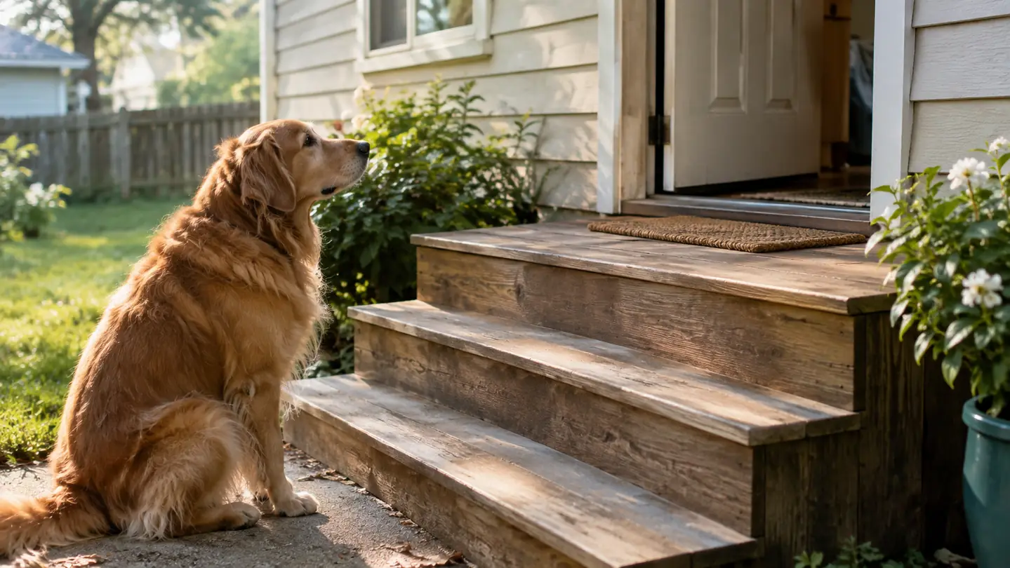 How to Help Your Dog with Porch Steps Using a Ramp